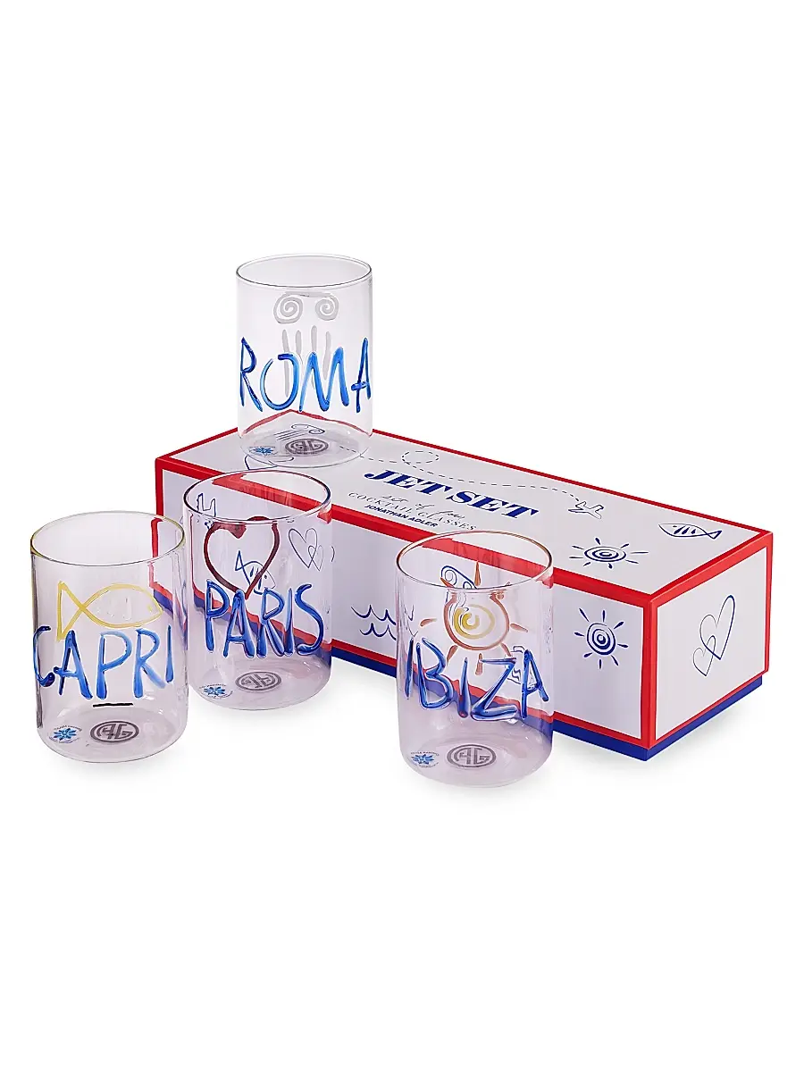 Jonathan Adler Jet Set 4-Piece Glass Set | Thumbnail 2 Jonathan Adler Jet Set 4-Piece Glass Set | Thumbnail 2