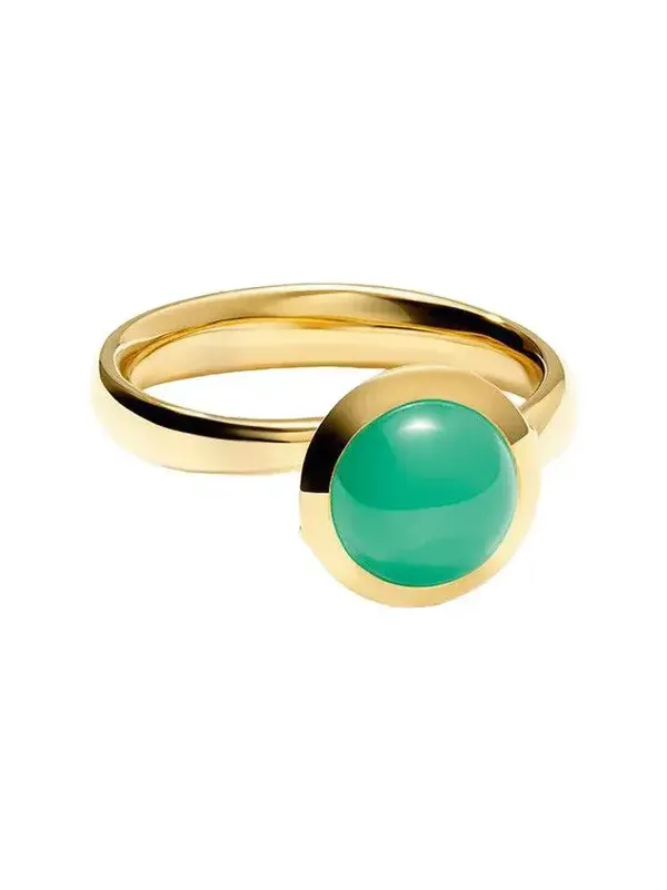 Small Chrysoprase Bouton Ring