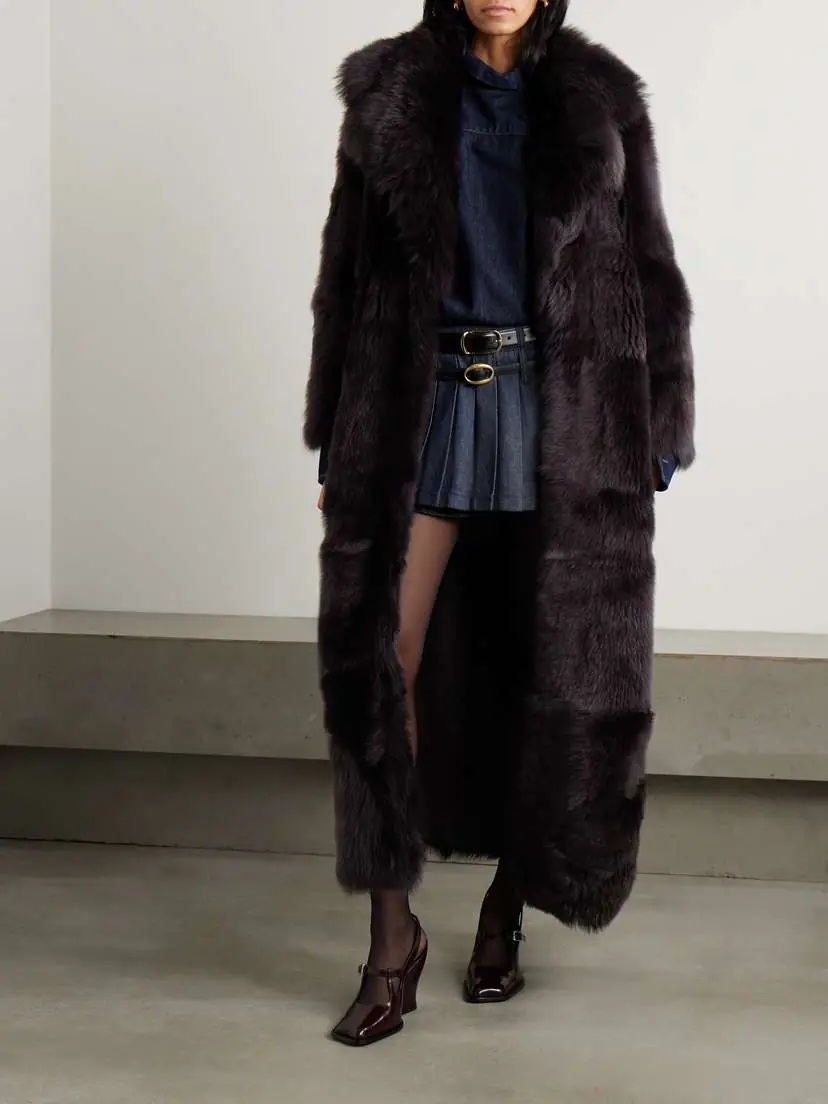 Nour Hammour Evita Shearling Coat | Thumbnail 2 Nour Hammour Evita Shearling Coat | Thumbnail 2