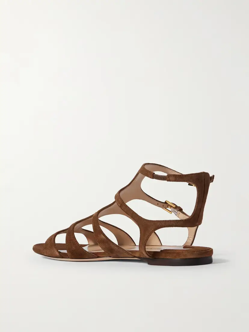 Tom Ford Paradise Cutout Suede Sandals | Thumbnail 3