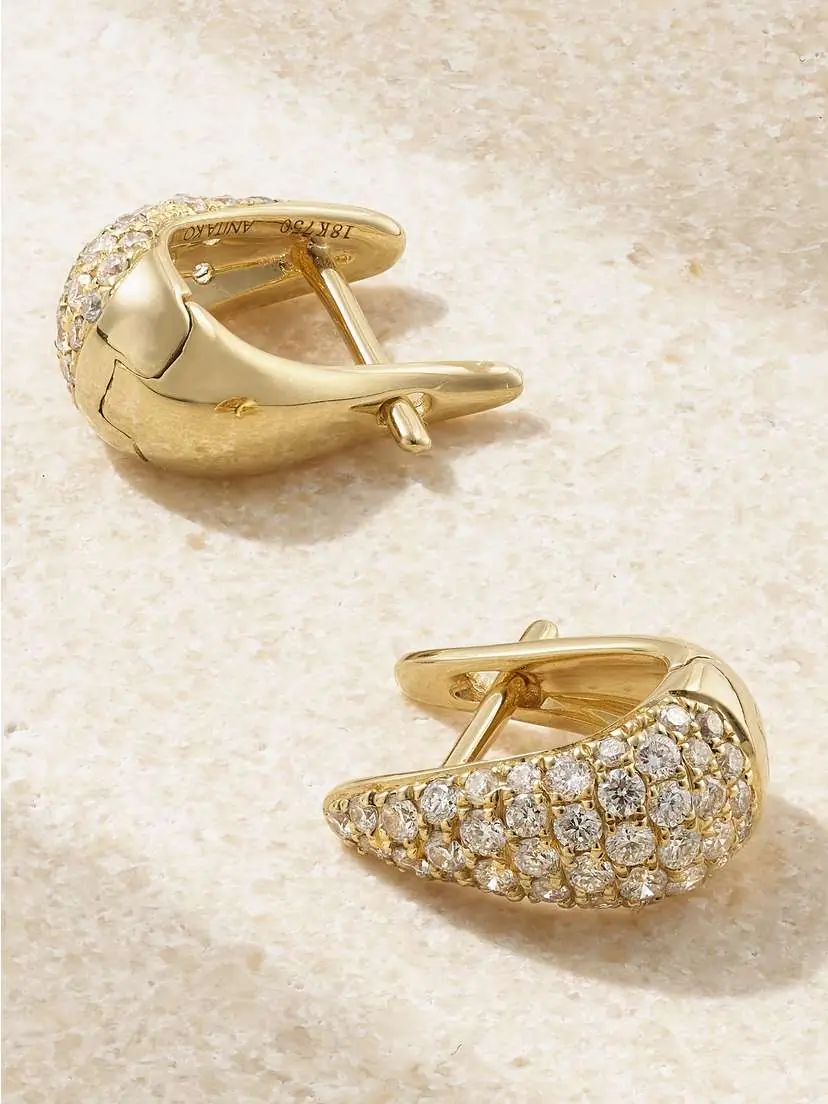 Anita Ko Baby Claw 18-karat Gold Diamond Earrings | Thumbnail 3 Anita Ko Baby Claw 18-karat Gold Diamond Earrings | Thumbnail 3