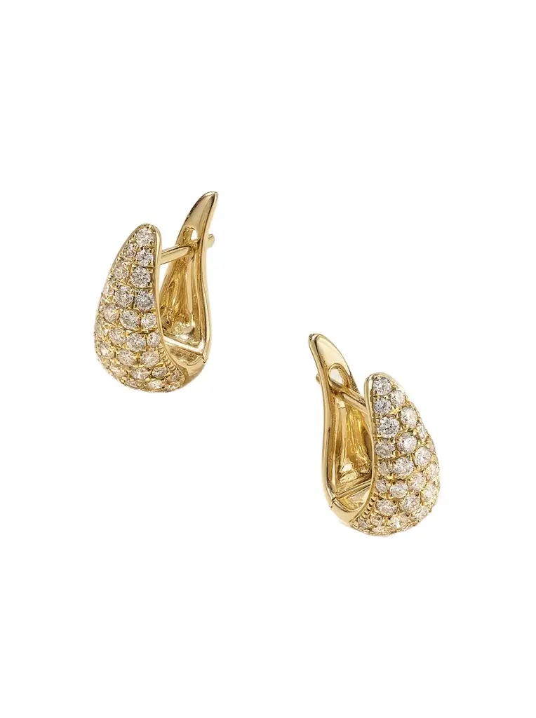 Anita Ko Baby Claw 18-karat Gold Diamond Earrings