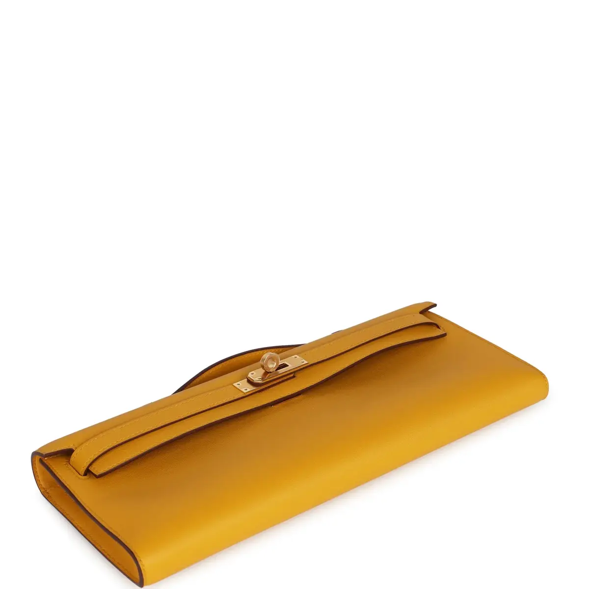 HERMÈS Hermes Kelly Cut Jaune Ambre Swift Gold Hardware | Thumbnail 6 HERMÈS Hermes Kelly Cut Jaune Ambre Swift Gold Hardware | Thumbnail 6