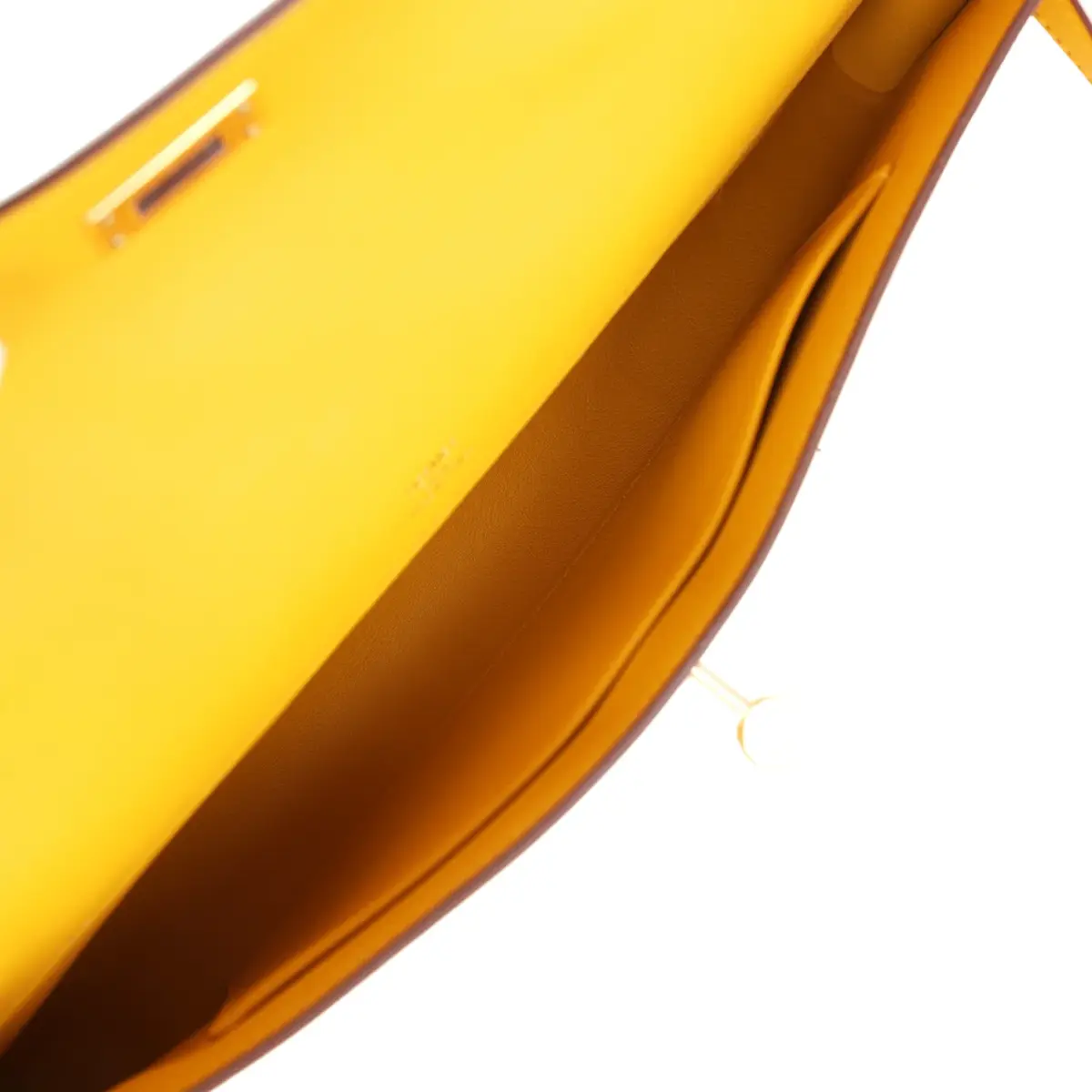 HERMÈS Hermes Kelly Cut Jaune Ambre Swift Gold Hardware | Thumbnail 8 HERMÈS Hermes Kelly Cut Jaune Ambre Swift Gold Hardware | Thumbnail 8