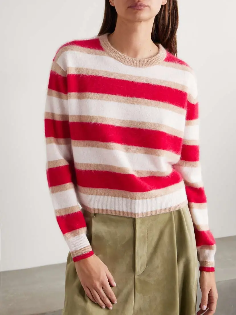 Guest In Residence Striped Brushed-cashmere Sweater | Thumbnail 3 Guest In Residence Striped Brushed-cashmere Sweater | Thumbnail 3