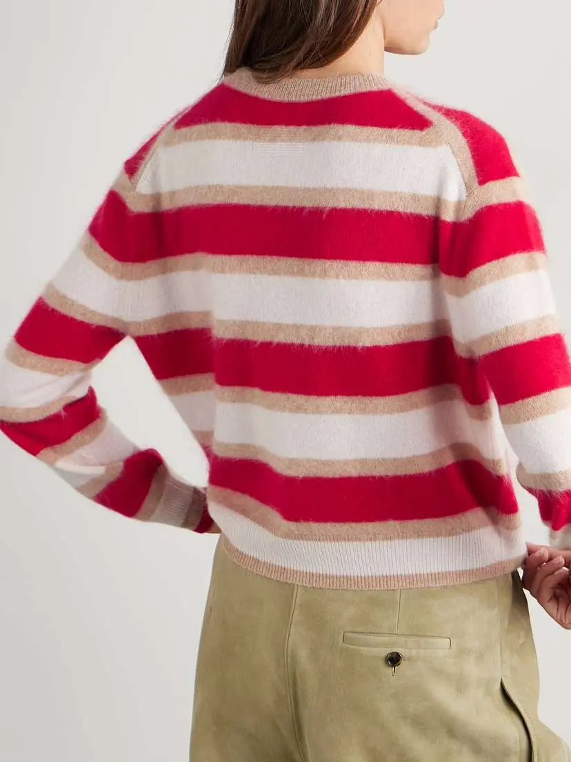 Guest In Residence Striped Brushed-cashmere Sweater | Thumbnail 4 Guest In Residence Striped Brushed-cashmere Sweater | Thumbnail 4