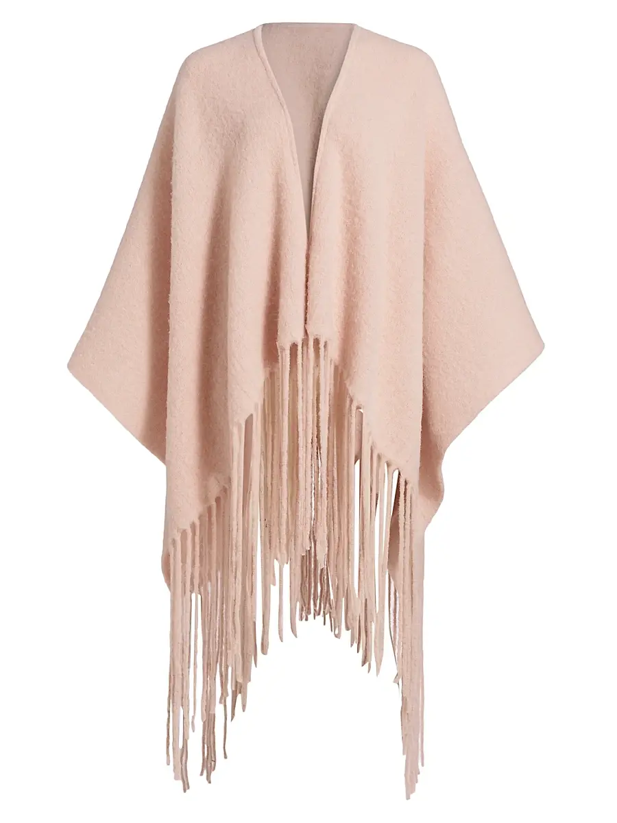 Saks Fifth Avenue Women's Camden Alpaca-Blend Poncho - Pink Mauve | Image 1 Saks Fifth Avenue Women's Camden Alpaca-Blend Poncho - Pink Mauve | Image 1