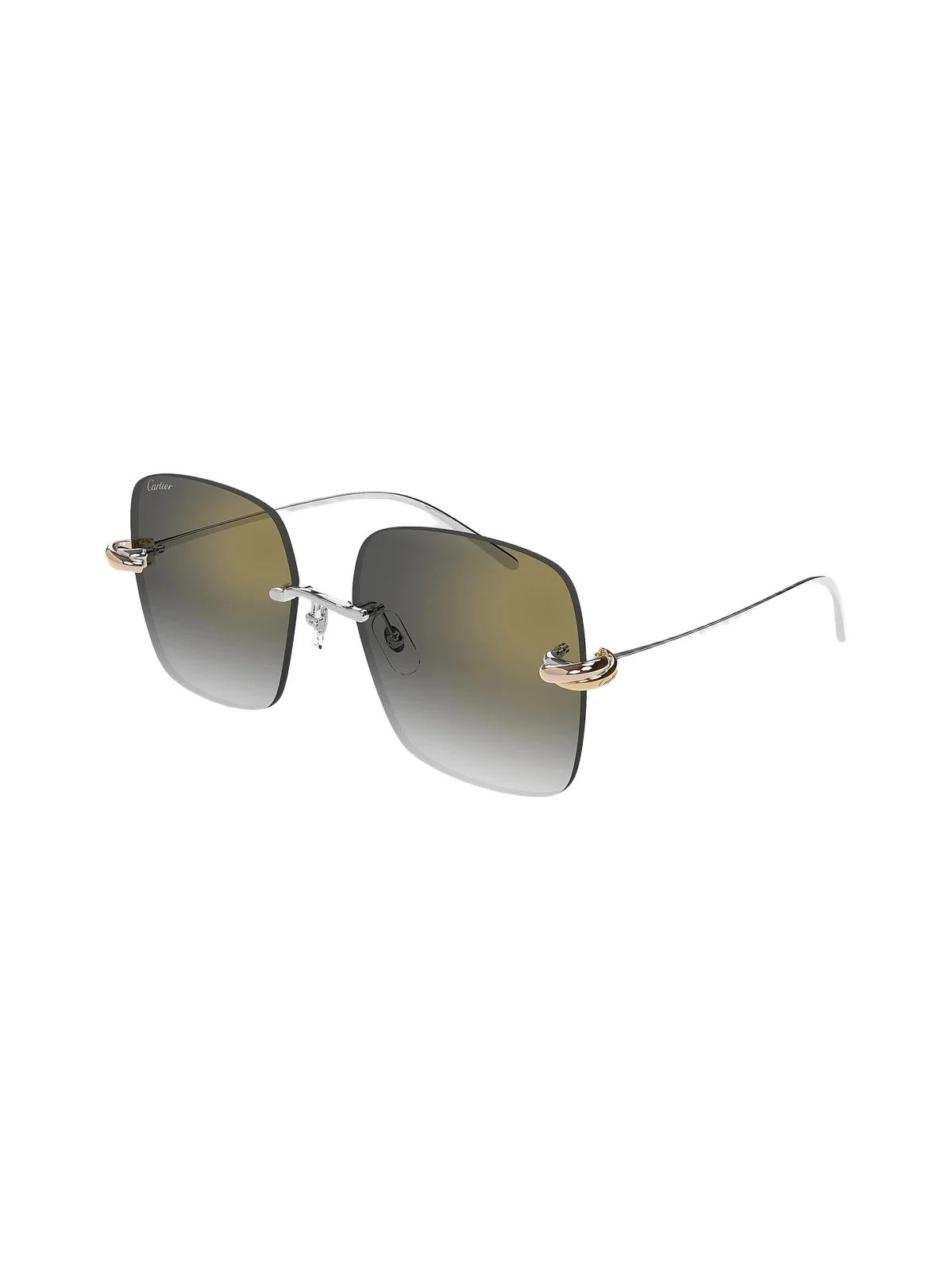 Cartier Women's Trinity 60MM Rimless Square Sunglasses