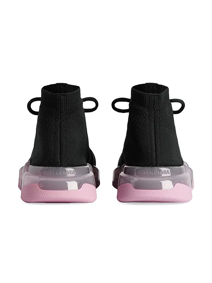Balenciaga Women's Speed 2.0 Lace Up Full Clear Sole Recycled Knit Sneakers | Thumbnail 5 Balenciaga Women's Speed 2.0 Lace Up Full Clear Sole Recycled Knit Sneakers | Thumbnail 5