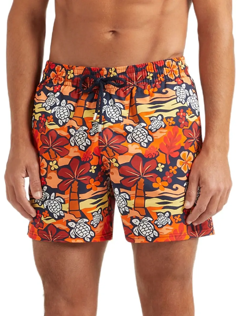 Vilebrequin Men's Turtles & Palm Trees Swim Shorts | Thumbnail 3 Vilebrequin Men's Turtles & Palm Trees Swim Shorts | Thumbnail 3