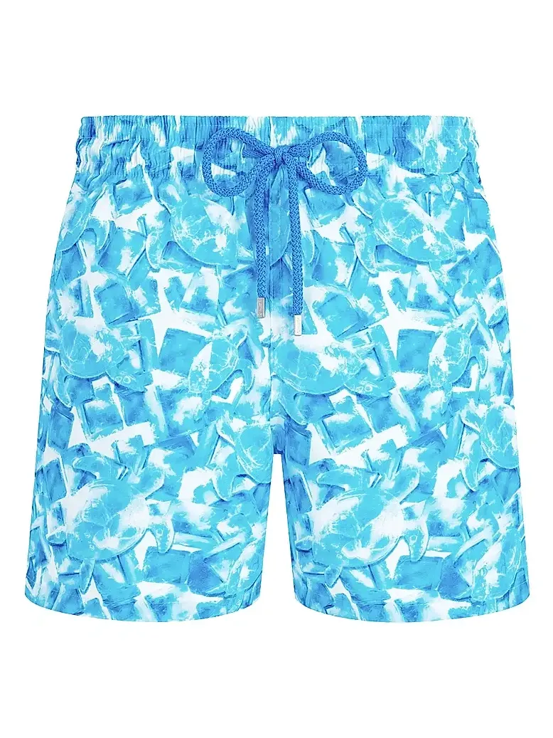 Vilebrequin Men's Abstract Turtles Swim Shorts