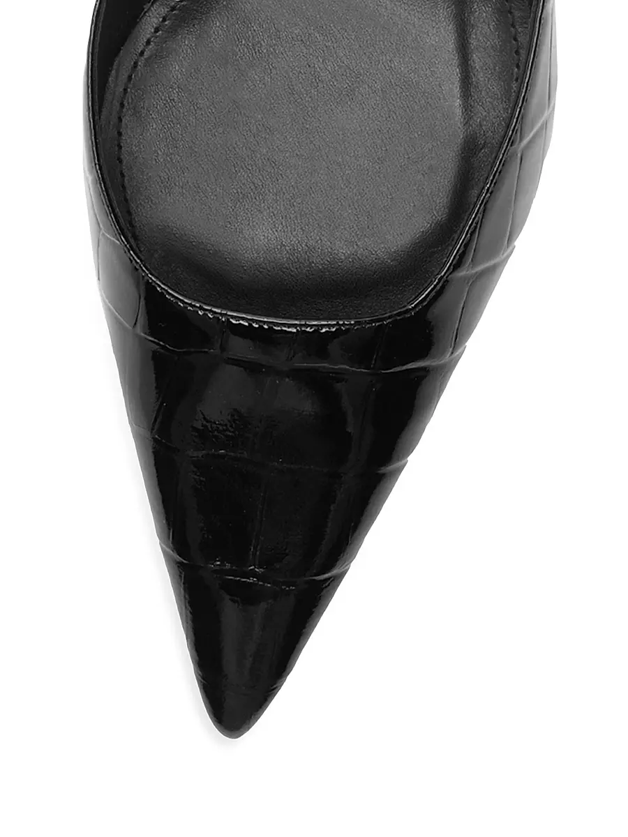 Schutz Women's Paola 65MM Leather Mid-Heel Pumps - Black | Thumbnail 8 Schutz Women's Paola 65MM Leather Mid-Heel Pumps - Black | Thumbnail 8