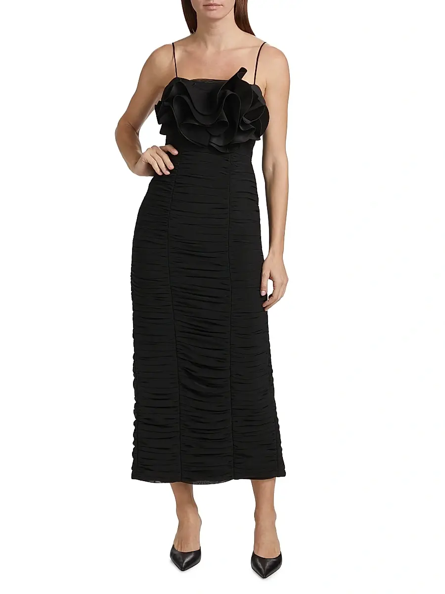 ACLER Women's Walsworth Ruched Midi Dress | Thumbnail 2 ACLER Women's Walsworth Ruched Midi Dress | Thumbnail 2