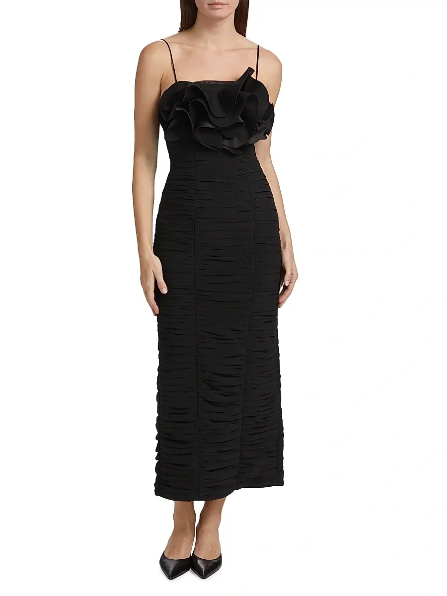 ACLER Women's Walsworth Ruched Midi Dress | Thumbnail 3 ACLER Women's Walsworth Ruched Midi Dress | Thumbnail 3