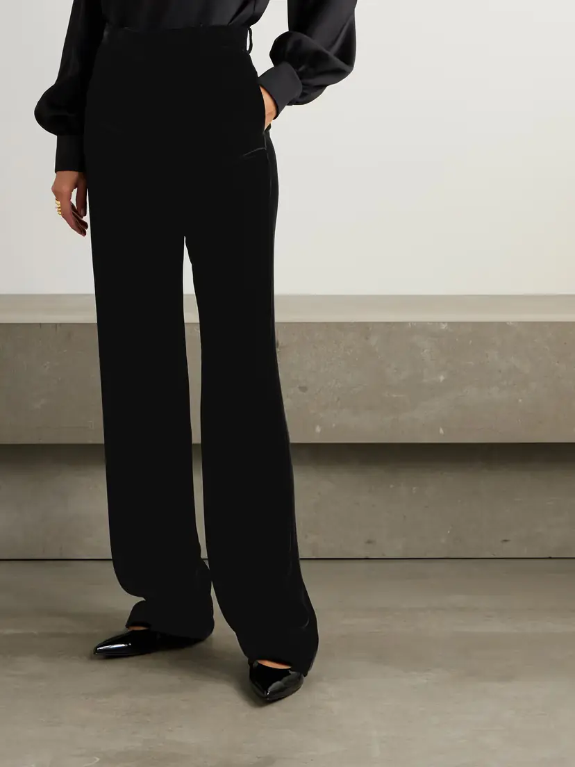 Loro Piana Goldie Velvet Wide-leg Pants | Thumbnail 3 Loro Piana Goldie Velvet Wide-leg Pants | Thumbnail 3