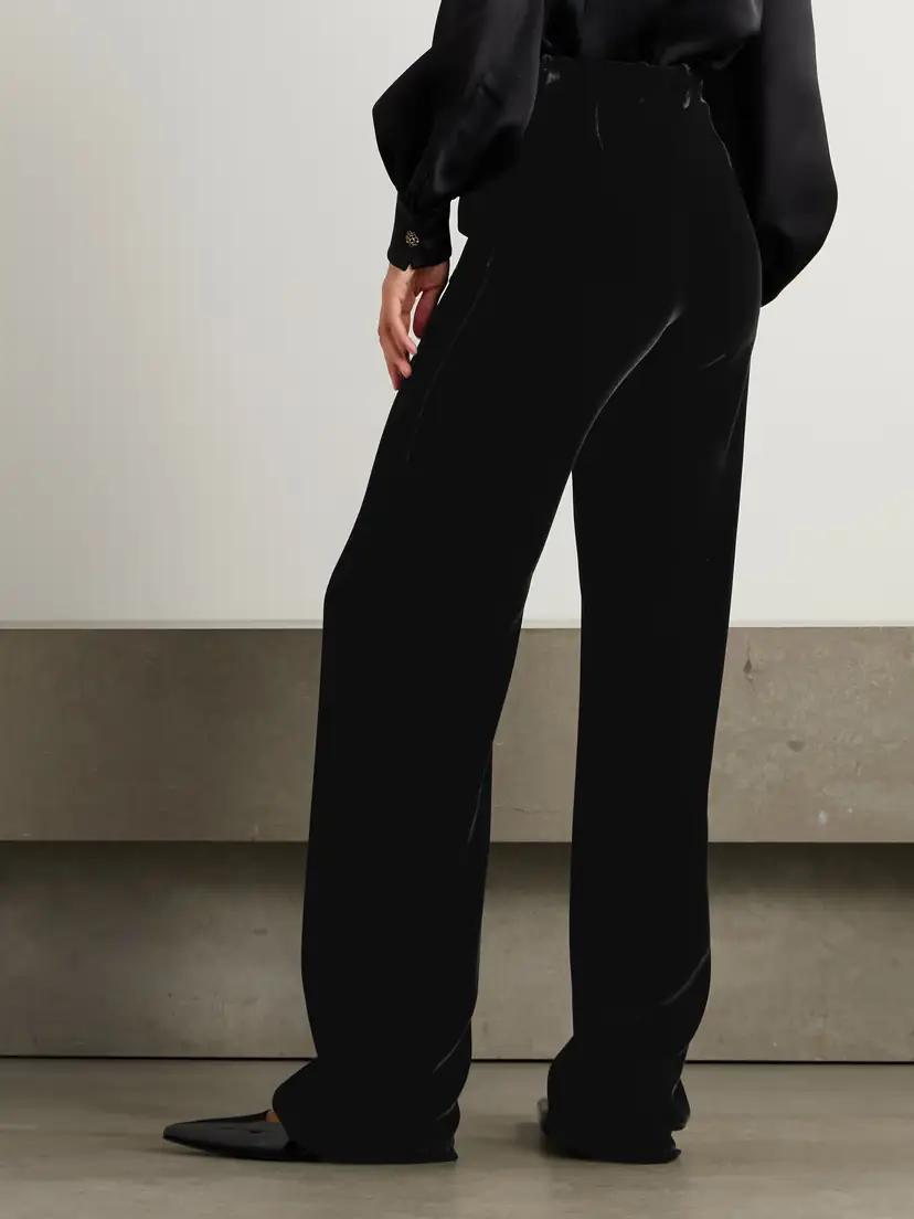 Loro Piana Goldie Velvet Wide-leg Pants | Thumbnail 4 Loro Piana Goldie Velvet Wide-leg Pants | Thumbnail 4