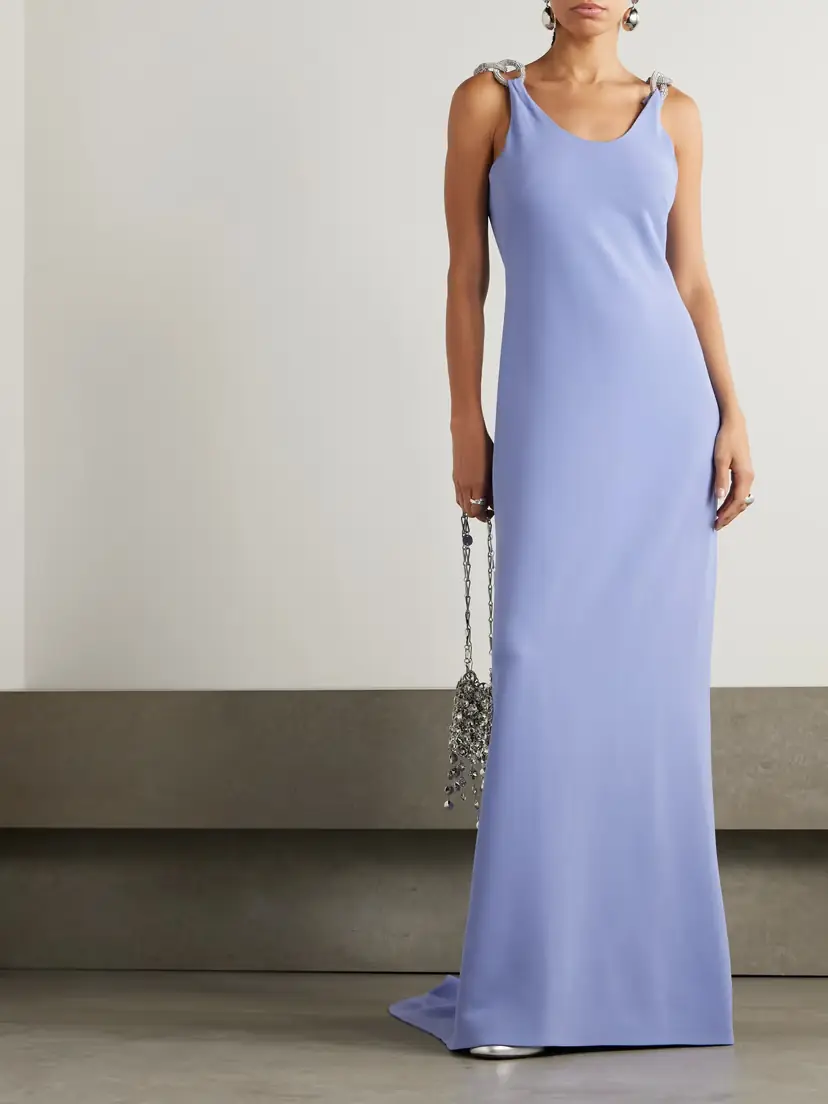 Stella McCartney Crystal-embellished Crepe Gown | Thumbnail 2 Stella McCartney Crystal-embellished Crepe Gown | Thumbnail 2