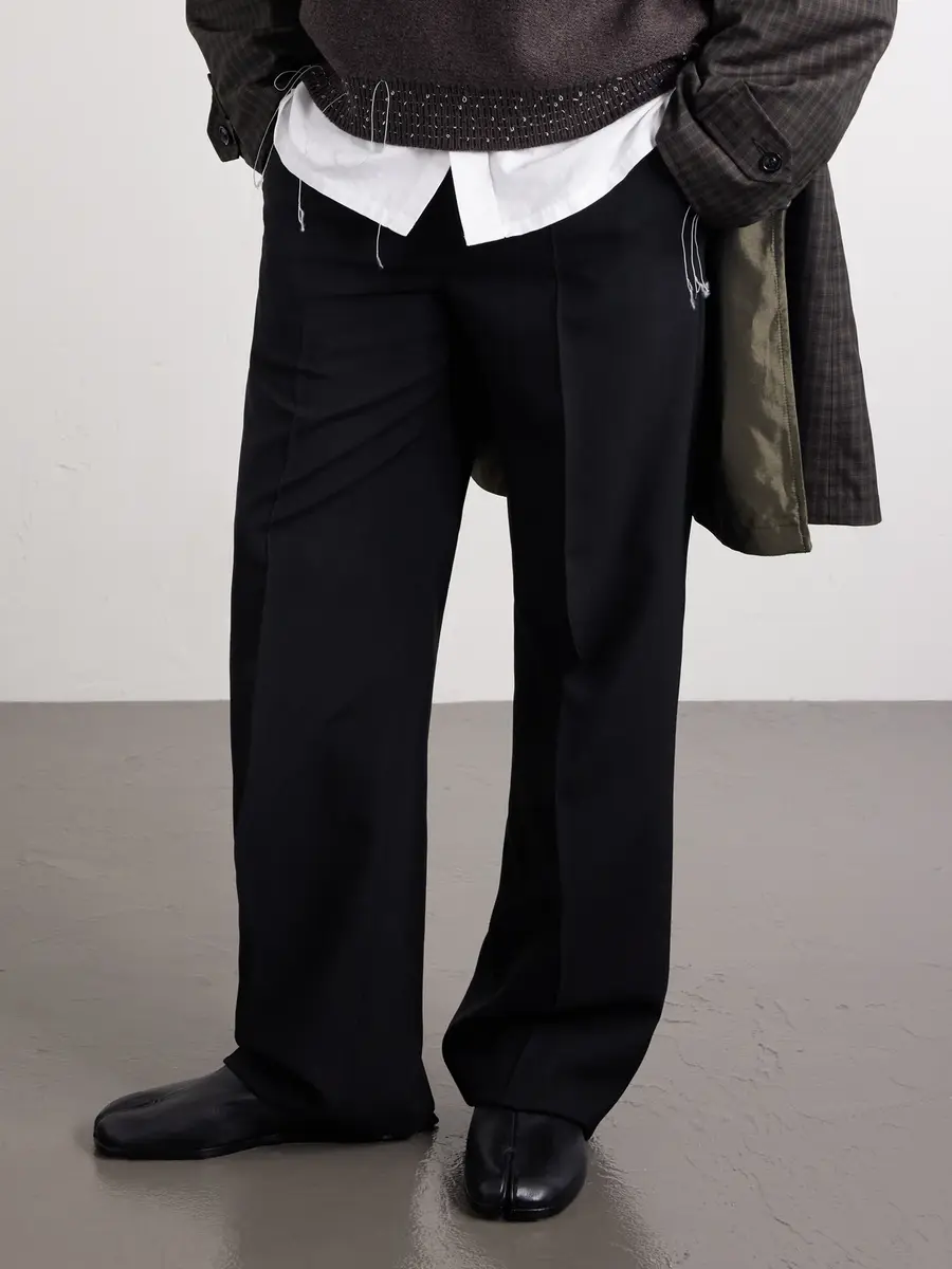 Maison Margiela Tabi Split-Toe Leather Collapsible-Heel Loafers - Men | Thumbnail 2