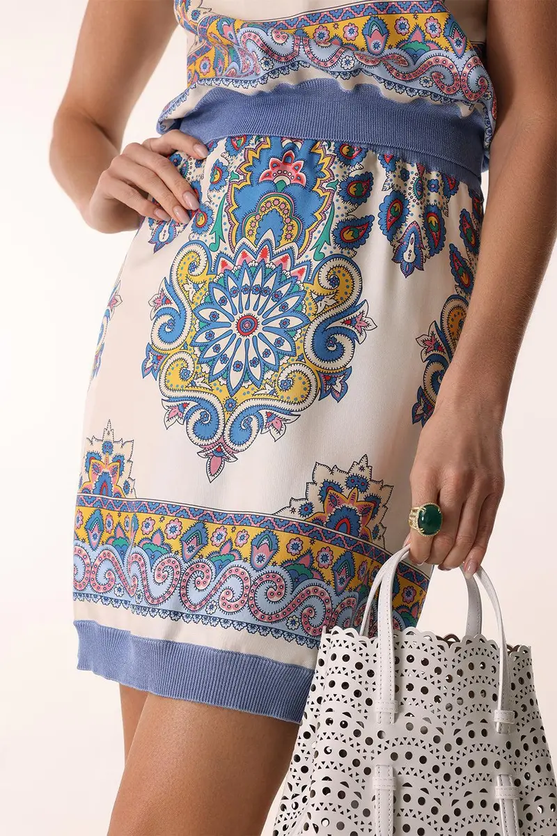Etro Printed Mini Skirt | Thumbnail 3 Etro Printed Mini Skirt | Thumbnail 3