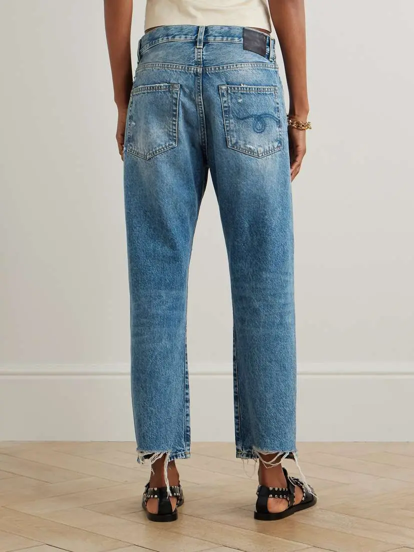 R13 Distressed Low-rise Wide-leg Jeans | Thumbnail 4 R13 Distressed Low-rise Wide-leg Jeans | Thumbnail 4