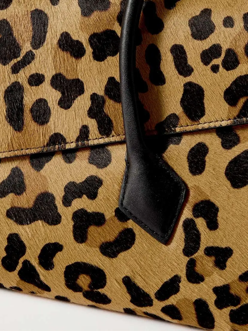 Alaïa Le Teckel Flap Leather-trimmed Leopard-print Calf Hair Shoulder Bag | Thumbnail 4 Alaïa Le Teckel Flap Leather-trimmed Leopard-print Calf Hair Shoulder Bag | Thumbnail 4