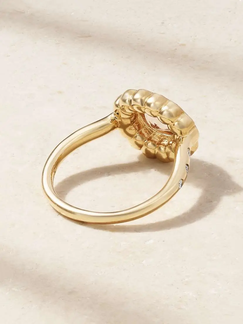 Marlo Laz Lexie 18-karat Gold, Morganite And Diamond Ring | Thumbnail 3