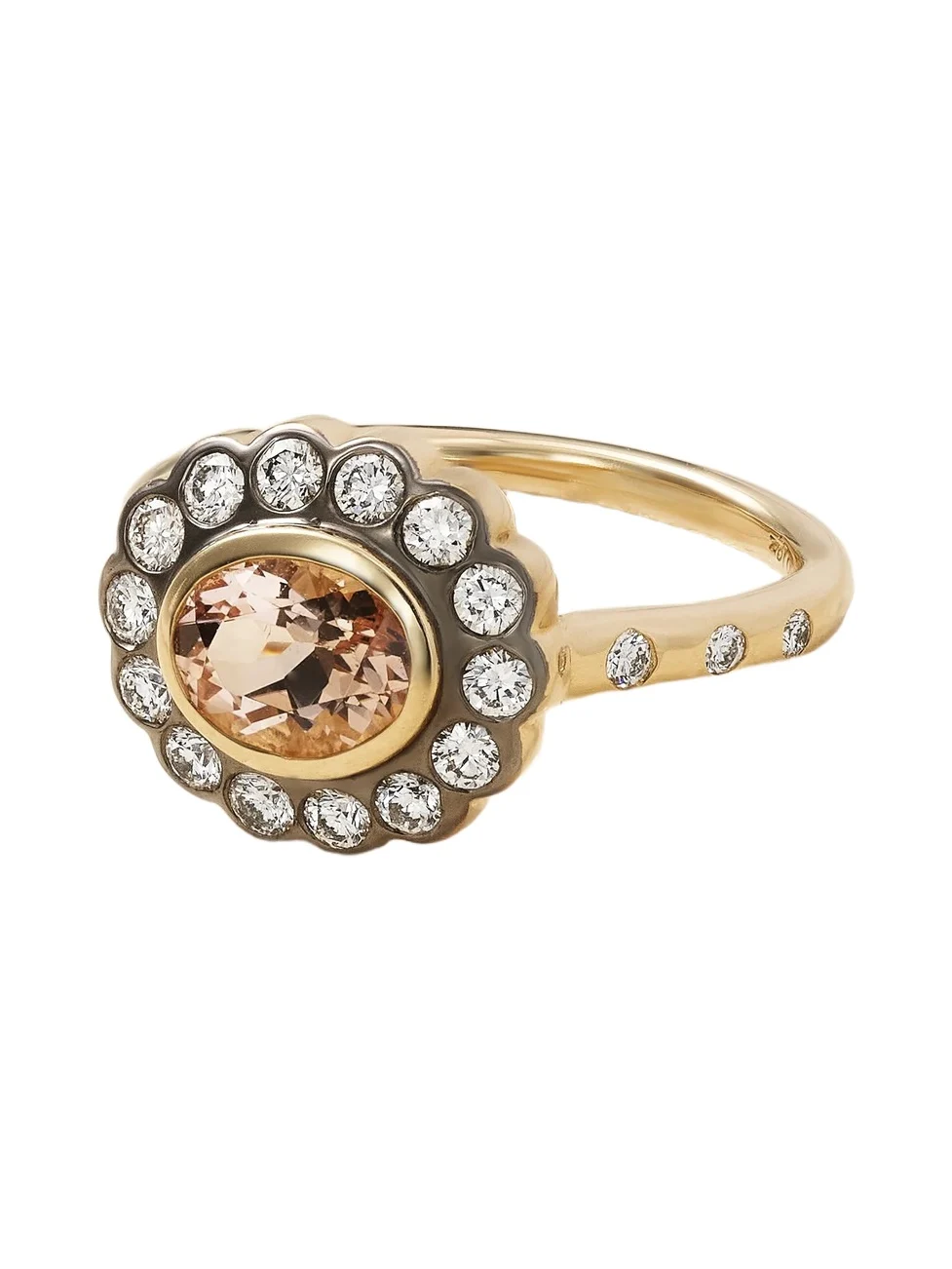 Lexie 18-karat Gold, Morganite And Diamond Ring Lexie 18-karat Gold, Morganite And Diamond Ring