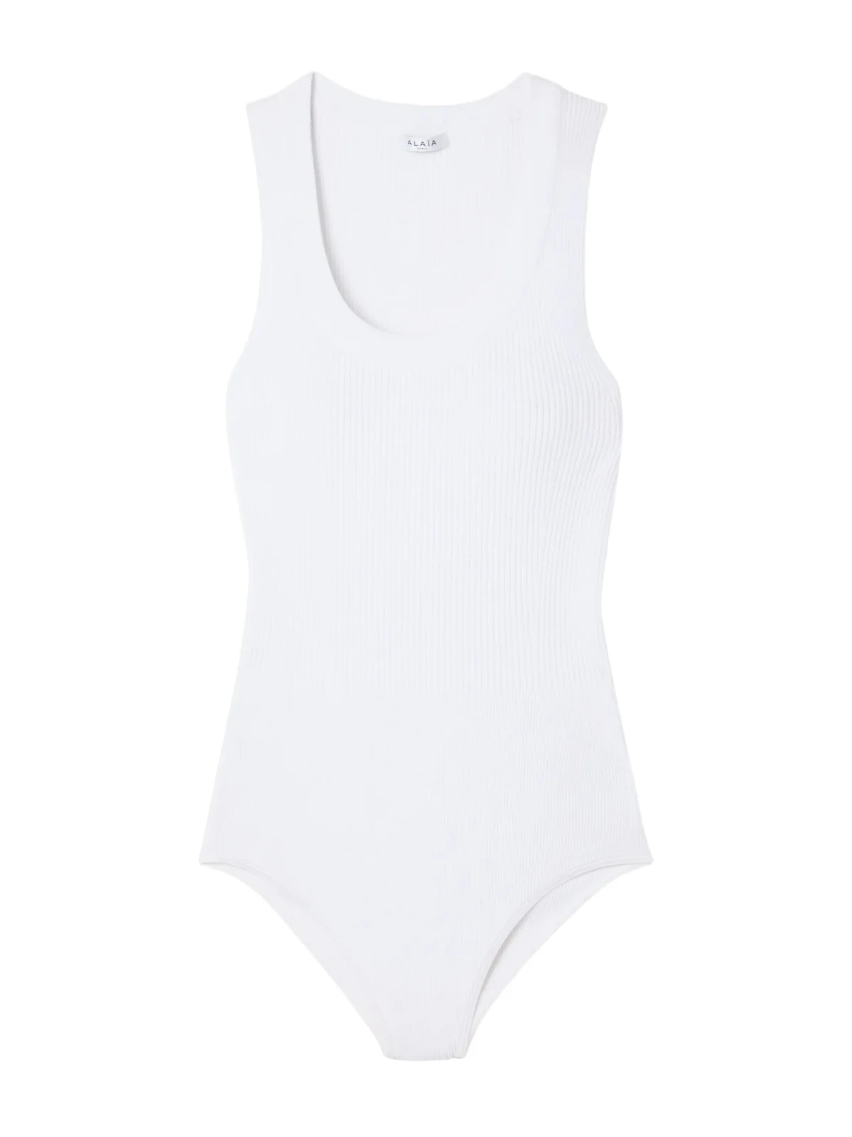 Ribbed-knit Bodysuit