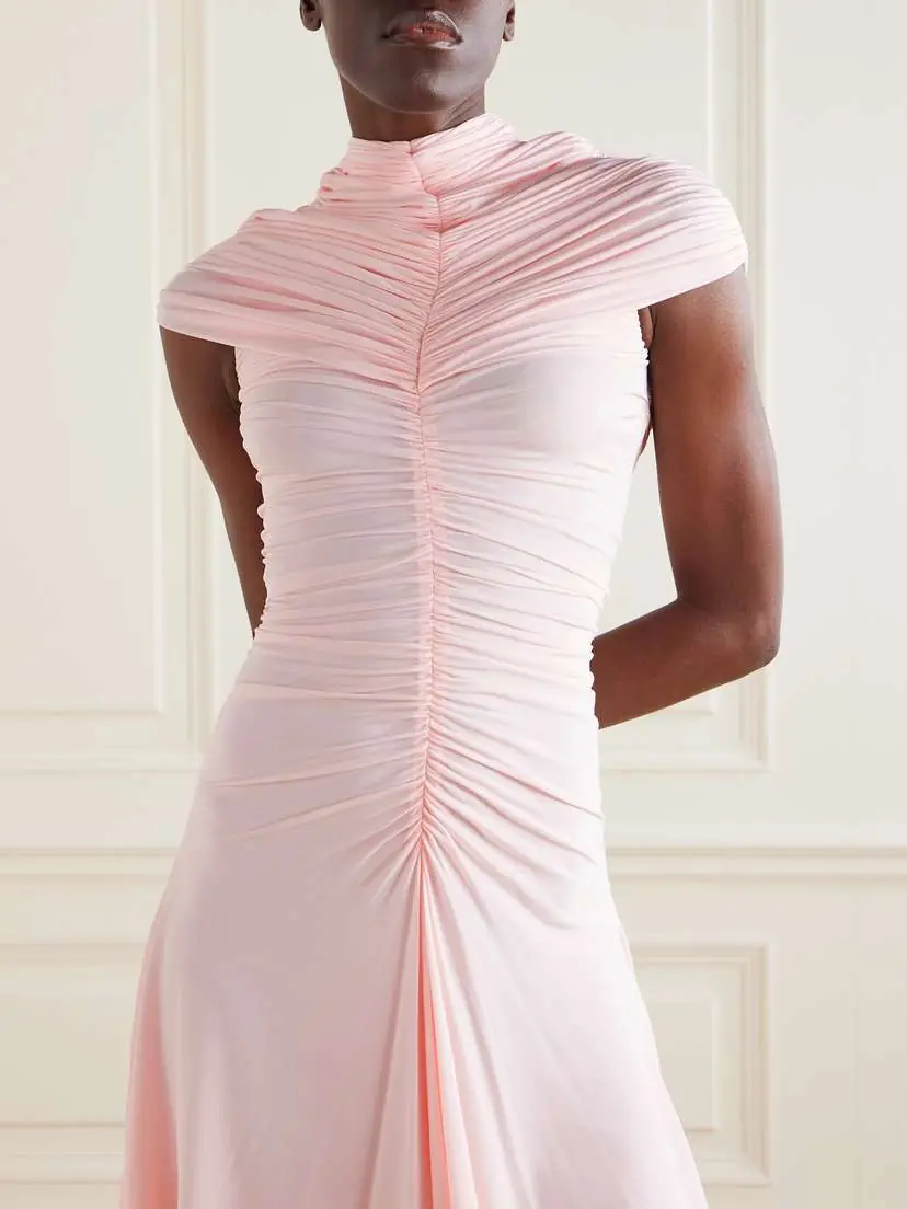 Alaïa Ruched Jersey Mini Dress | Thumbnail 5 Alaïa Ruched Jersey Mini Dress | Thumbnail 5