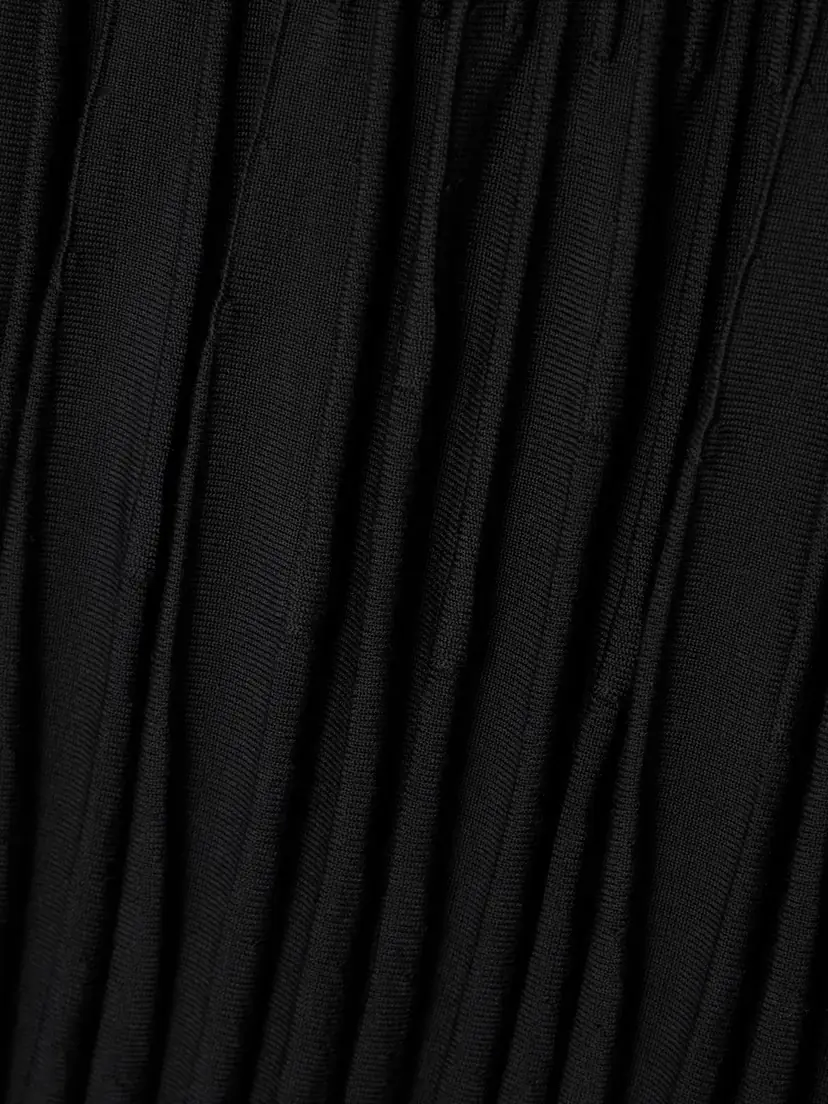 Alaïa Pleated Wool Midi Skirt | Thumbnail 5