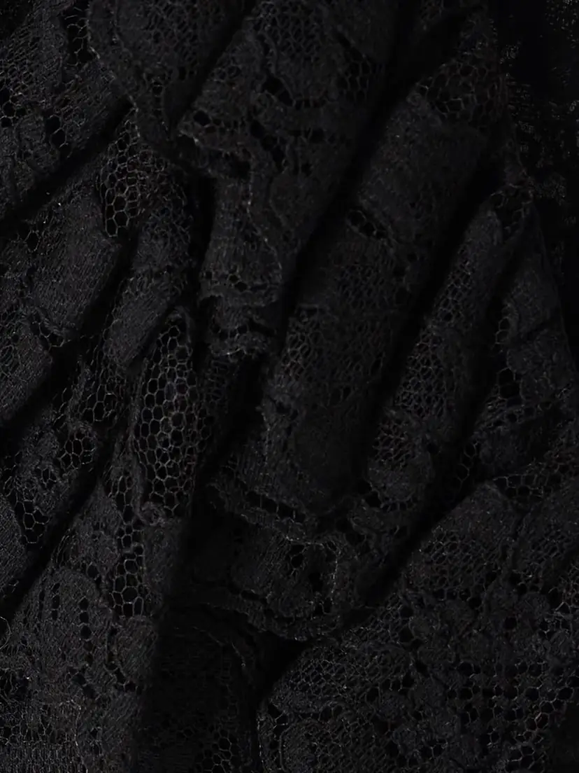 Chloé Ruffled Cotton-blend Lace Peplum Blouse | Thumbnail 5 Chloé Ruffled Cotton-blend Lace Peplum Blouse | Thumbnail 5