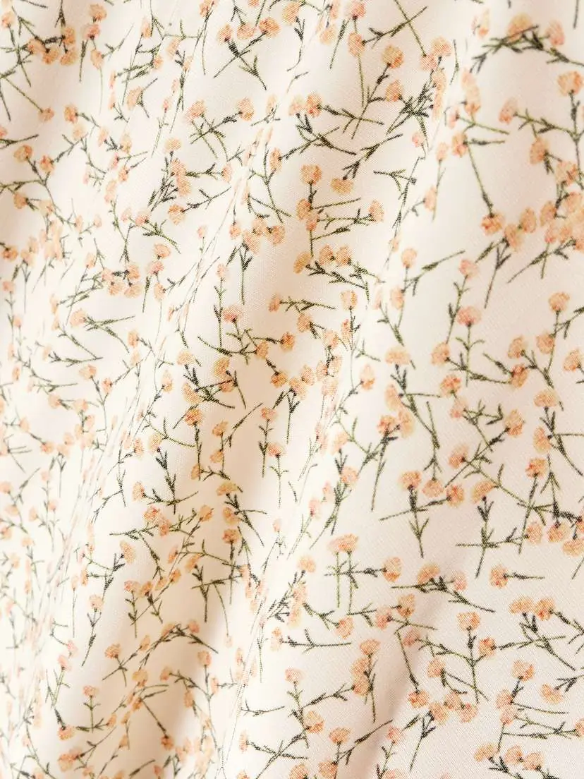 Victoria Beckham Gathered Floral-print Voile Midi Dress | Thumbnail 4