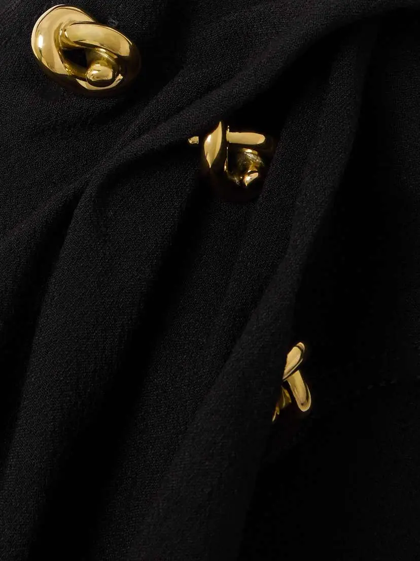 Bottega Veneta Cape-effect Embellished One-shoulder Crepe Midi Dress | Thumbnail 4