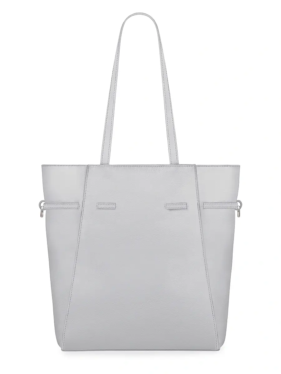 Givenchy Women's Voyou Tote Bag in Leather - Light Grey | Thumbnail 4 Givenchy Women's Voyou Tote Bag in Leather - Light Grey | Thumbnail 4