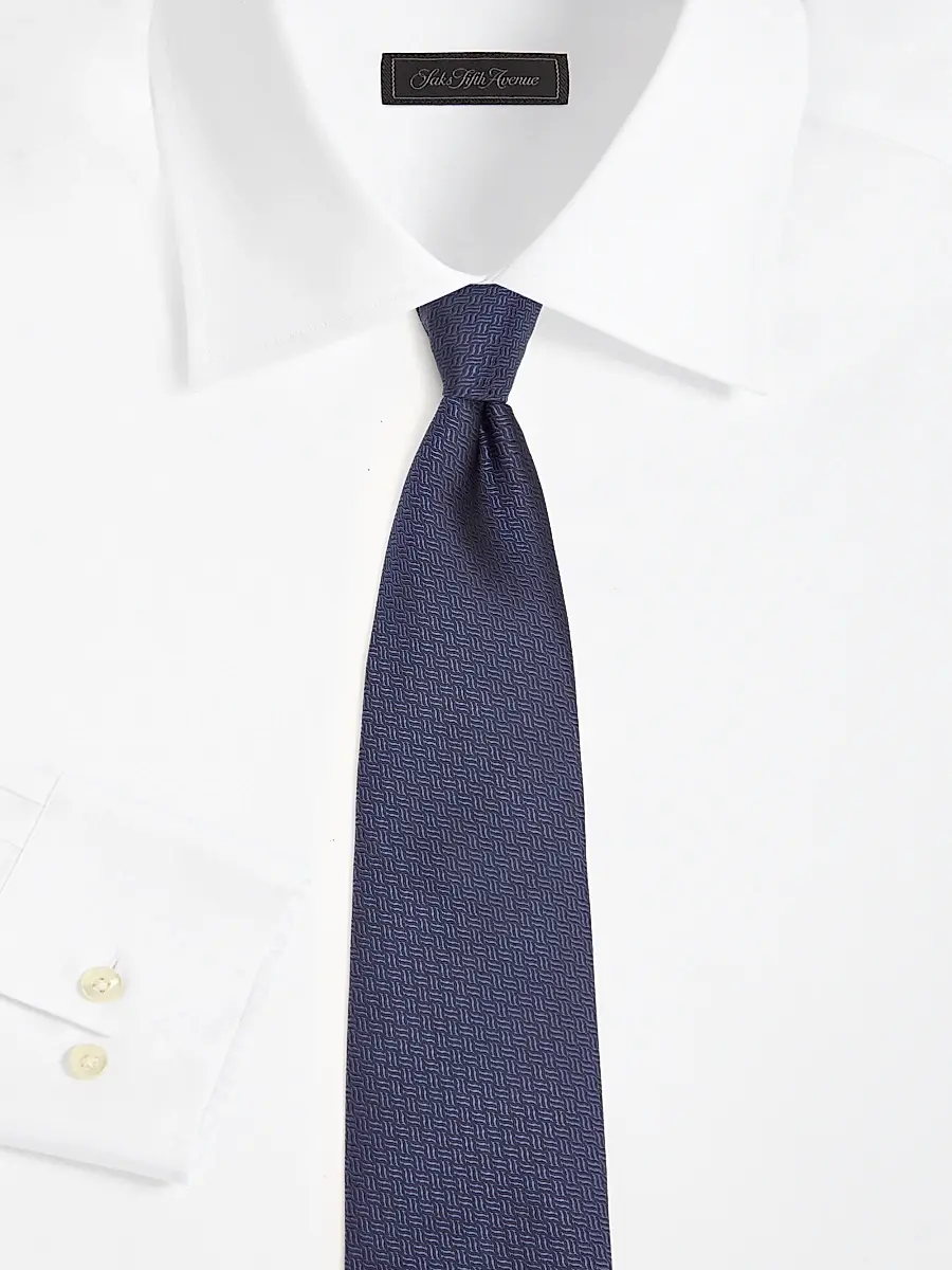 Isaia Men's Fantasia Cravatte Tie - Grey | Thumbnail 2 Isaia Men's Fantasia Cravatte Tie - Grey | Thumbnail 2