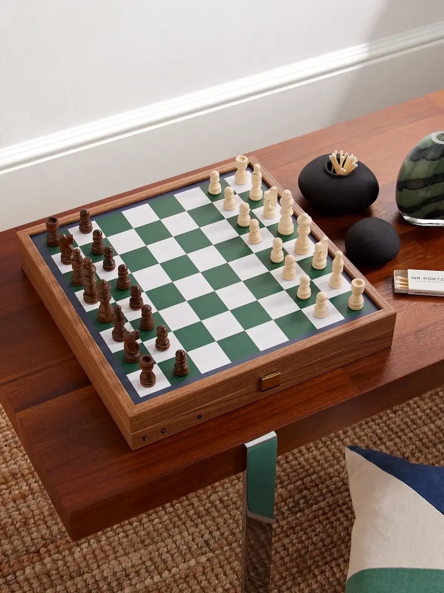 The Conran Shop Milos Wood and Leather Combo Game Set - Men | Thumbnail 2 The Conran Shop Milos Wood and Leather Combo Game Set - Men | Thumbnail 2