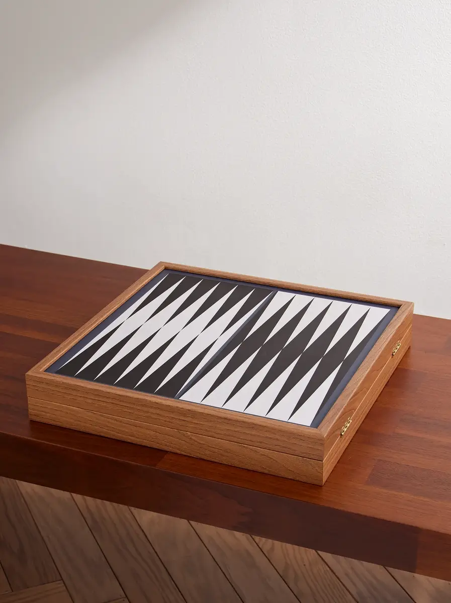 The Conran Shop Milos Wood and Leather Combo Game Set - Men | Thumbnail 3 The Conran Shop Milos Wood and Leather Combo Game Set - Men | Thumbnail 3