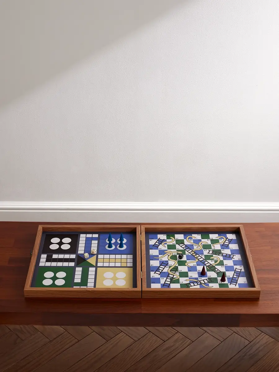 The Conran Shop Milos Wood and Leather Combo Game Set - Men | Thumbnail 5 The Conran Shop Milos Wood and Leather Combo Game Set - Men | Thumbnail 5