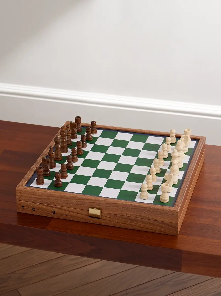 The Conran Shop Milos Wood and Leather Combo Game Set - Men