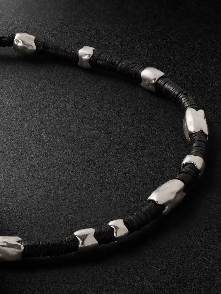 M. COHEN Dryp Sterling Silver Beaded Bracelet - Men | Thumbnail 4