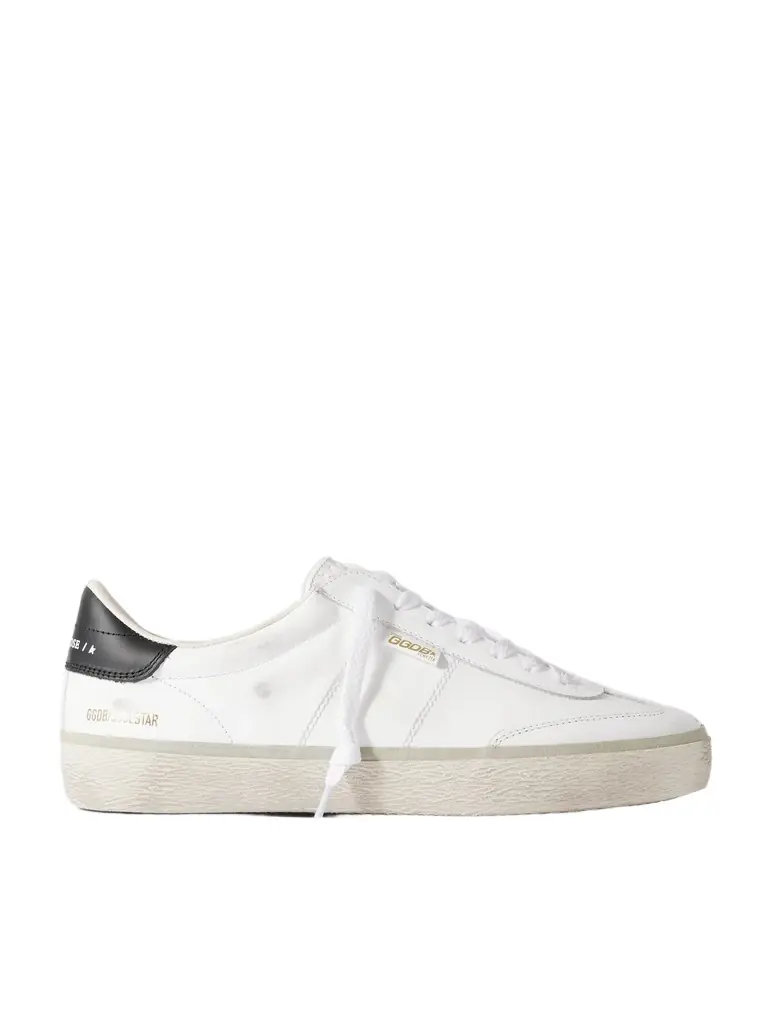 Golden Goose Soul-Star Distressed Leather Sneakers - Men | Image 1 Golden Goose Soul-Star Distressed Leather Sneakers - Men | Image 1