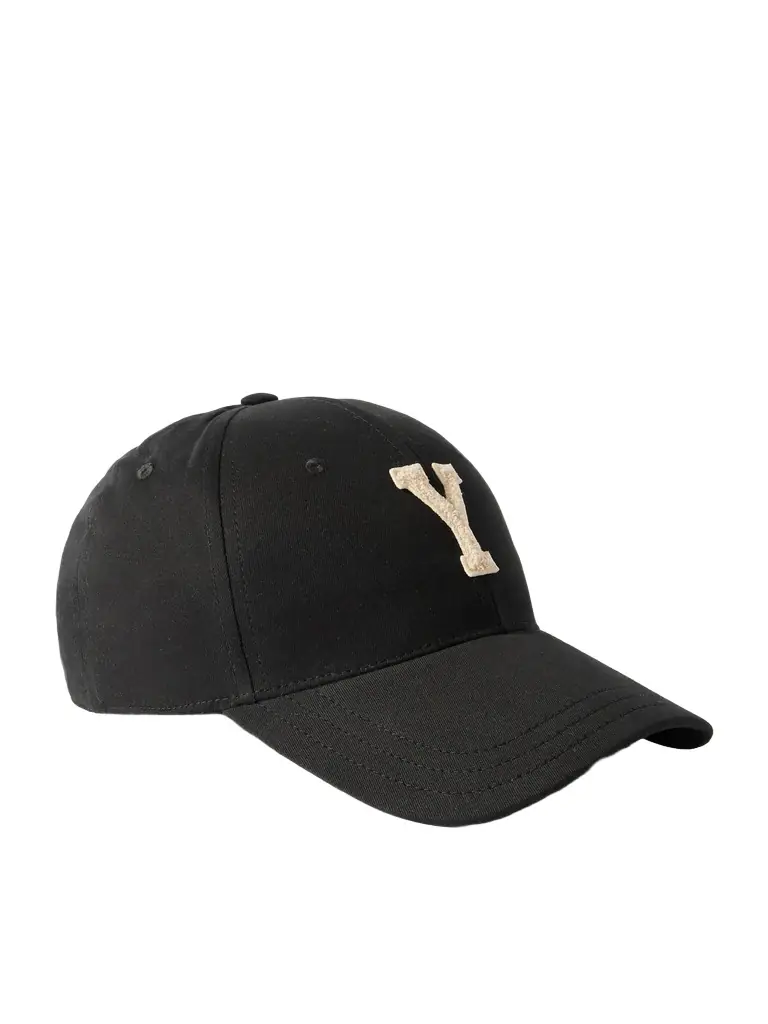 Saint Laurent Logo-Appliquéd Cotton-Twill Baseball Cap - Men | Image 1 Saint Laurent Logo-Appliquéd Cotton-Twill Baseball Cap - Men | Image 1