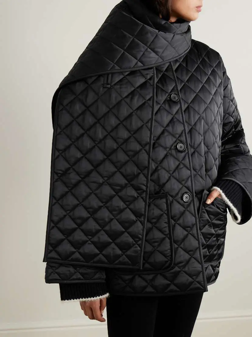 TOTEME Scarf-detailed Quilted Recycled-shell Jacket | Thumbnail 3