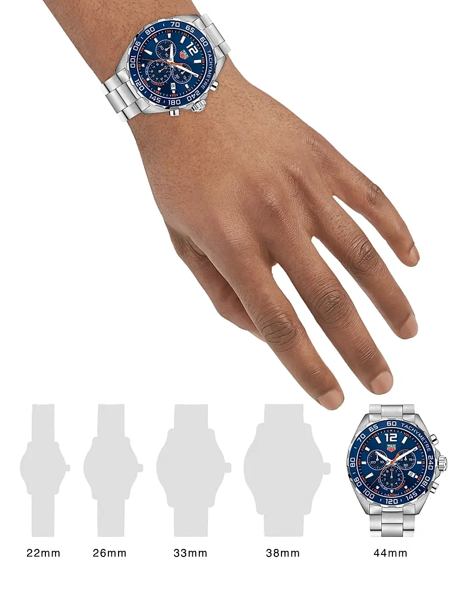 TAG Heuer Men's Formula 1 43MM Stainless Steel & Aluminum Bezel Quartz Chronograph Bracelet Watch | Thumbnail 2