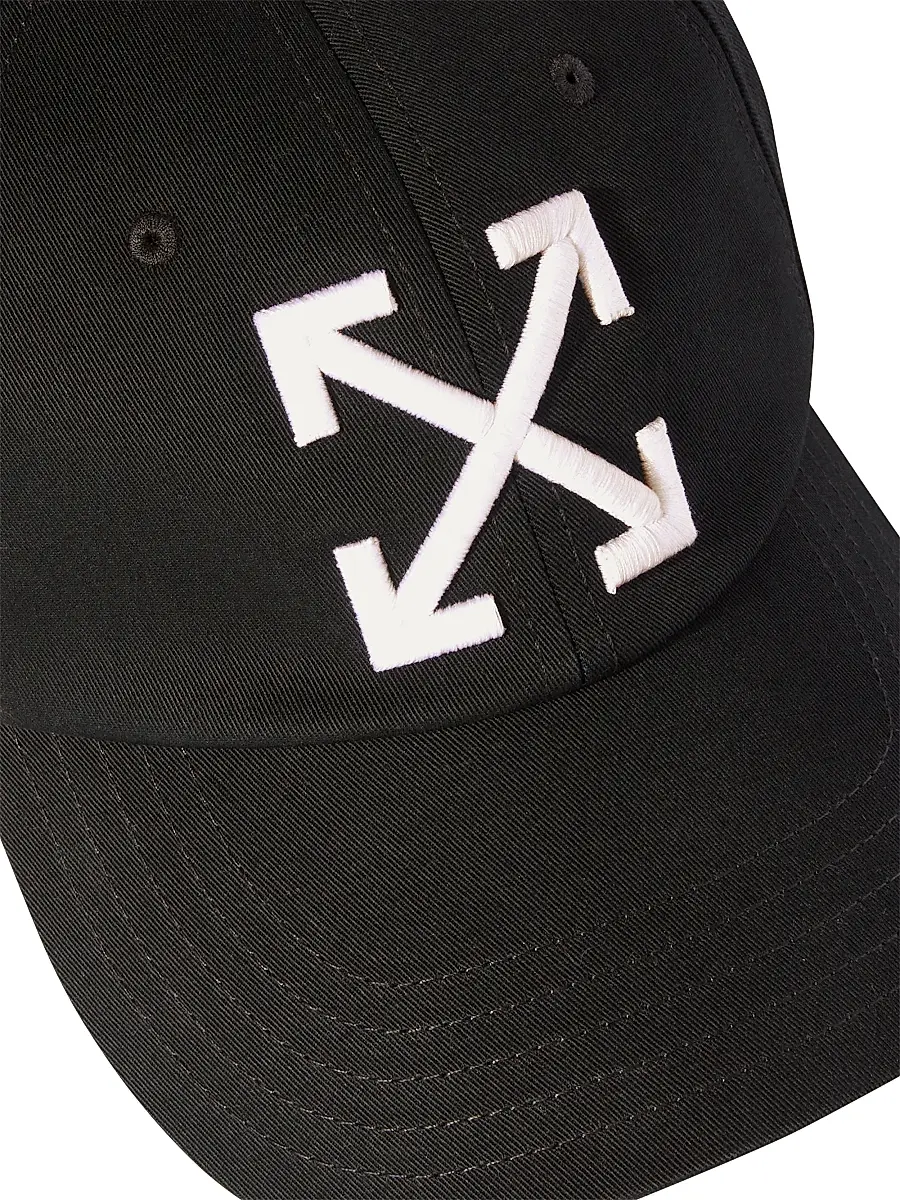 Off-White Men's Drill Bookish Baseball Cap - Black White | Thumbnail 3 Off-White Men's Drill Bookish Baseball Cap - Black White | Thumbnail 3