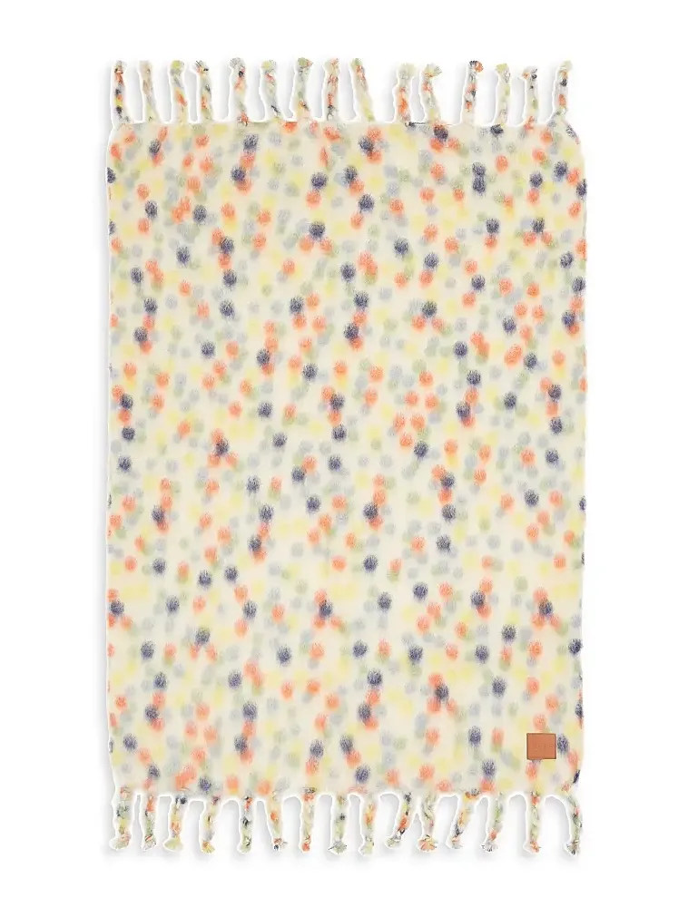 Loewe Dot Mohair-Wool Throw Blanket