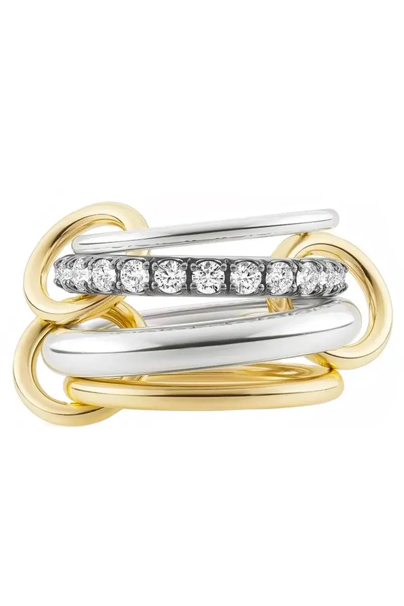 Spinelli Kilcollin Janssen SG Diamond Four Link Rings | Image 1 Spinelli Kilcollin Janssen SG Diamond Four Link Rings | Image 1