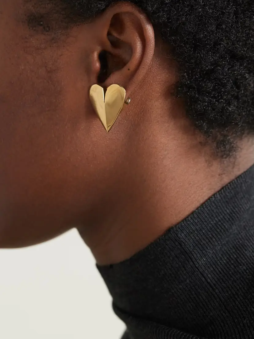 ALAÏA Le Coeur Gold-tone Earrings | Thumbnail 2 ALAÏA Le Coeur Gold-tone Earrings | Thumbnail 2