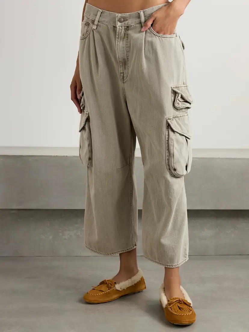 R13 Cropped Cargo Jeans | Thumbnail 3