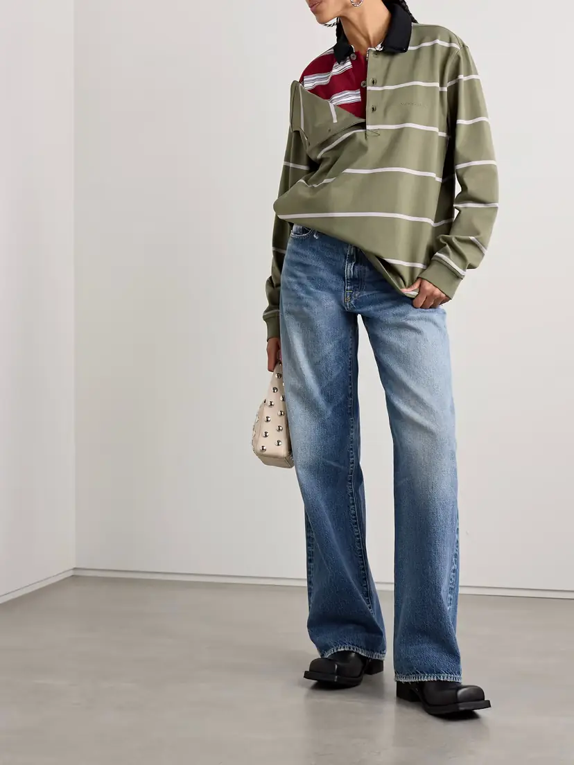 R13 D'arcy Distressed Mid-rise Wide-leg Jeans | Thumbnail 2